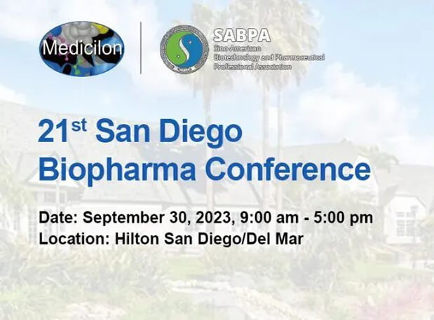 9月30日，不朽情缘mg官网陈春麟博士将出席第21届圣地亚哥生物制药大会